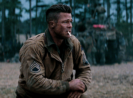 that's entertainment! — brad pitt as DON “WARDADDY” COLLIER in FURY...