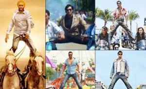 Ajay Devgan Devgan split balancing between 2 motorcycles