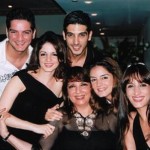 Zayed Khan with his sisters, mother, and brother-in-law