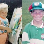 David Warner childhood photo