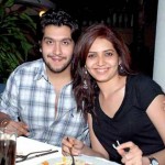 Karishma Tanna with Bappa Lehri