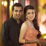 Gautam Gambhir with his wife Natasha
