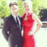with his younger sister Allison