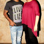 Remo D'Souza with wife Lizelle D'Souza