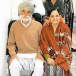 Harbhajan Singh with his family