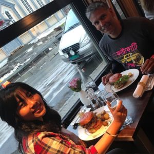 Milind Soman drinking alcohol