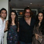 Shakti Kapoor with his wife and children