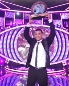 Prince Narula with Bigg Boss 9 trophy