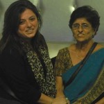 Delnaaz Irani with her mother
