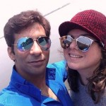 Percy with his girlfriend Delnaaz Irani