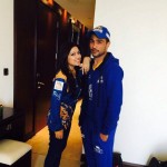 Mohammad Amir with his wife