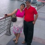 Rinku Worah with her father