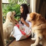 Sonali Bendre, a dog lover
