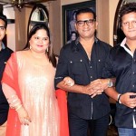 Abhijeet with his wife and children