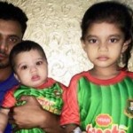 Mashrafe Mortaza with his children