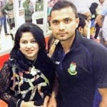 Mashrafe Mortaza with his wife