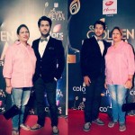 Namish Taneja with his mother