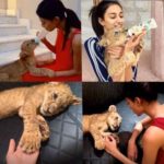 Erica Fernandes With Her Pet Dog