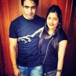 Iqbal Khan with his wife, Sneha Chhabra