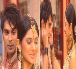 Jennifer Winget and Karan Singh Grover in "Kasautii Zindagii Kay"