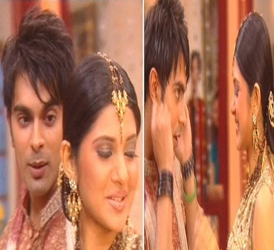Jennifer Winget and Karan Singh Grover in "Kasautii Zindagii Kay"