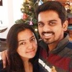 Murugan Ashwin with his wife