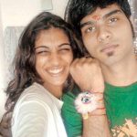 Anushka Manchanda with her brother