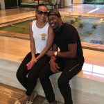 Dwayne Bravo with his girlfriend Regina Ramjit