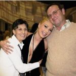 Iulia Vantur with her parents
