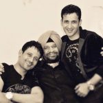 Manmeet Singh with his father and brother