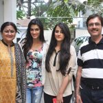 Nupur Sanon with her family