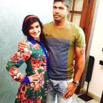 Umesh Yadav with his wife