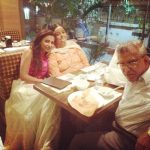 Navina Bole with her parents