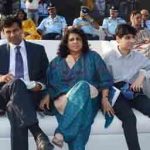 Raghuram Rajan with his wife and son