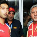 Siddharth Mallya with his father