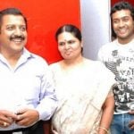 Suriya with his parents