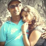 Alisha Behura with her father, Anjan