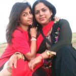 Alisha Behura with her mother