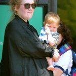 Adele ad her son Angelo James Konecki