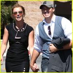 David Lucado hands-in-hands with Britney Spears