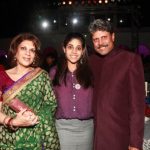 Kapil Dev With His Wife Romi And Daughter Amiya