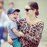 Miranda Kerr with her son, Flynn