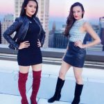 Priyanka Shah (left)with her sister Poonam Shah (right)