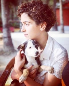 Sanya Malhotra, an animal lover