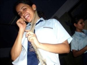 Sanya Malhotra in her school days
