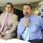 Sunil Gavaskar with his son Rohan