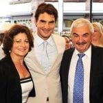 roger federer with parents