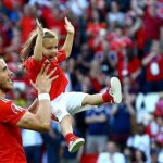 Bale with his daughter Alba