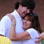 Bubba Watson with his mother