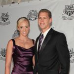 Dana Vollmer with her husband Andy Grant
